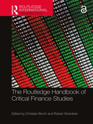 cover image of The Routledge Handbook of Critical Finance Studies